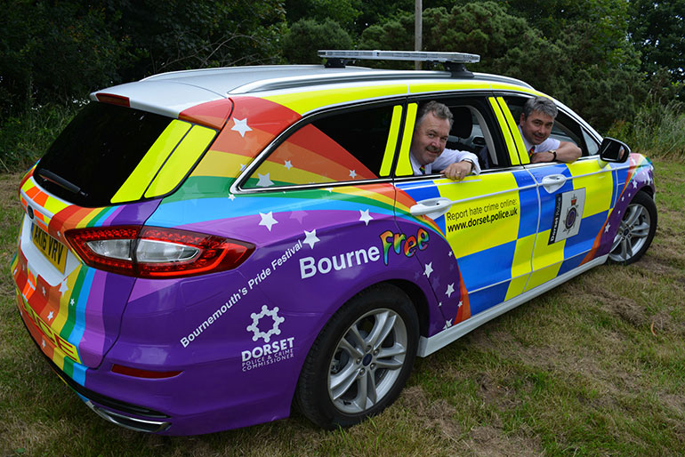 Image result for pride police car